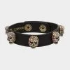 BETSEYS PAVE SKULL BRACELET PINK -Betsey Johnson 37B13246 B01