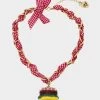 KITSCH COOKOUT HAMBURGER NECKLACE MULTI -Betsey Johnson 440692GLD966