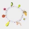BETSEYS BRUNCH CHARM STRETCH BRACELET MULTI -Betsey Johnson 440724GLD966
