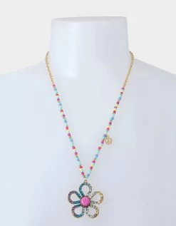 BETSEY LOVE FEST OPEN HEART NECKLACE PASTEL MULTI -Betsey Johnson 440806GLD968 3