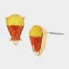 RICH WITCH CANDY CORN STUDS ORANGE -Betsey Johnson 452753GLD800