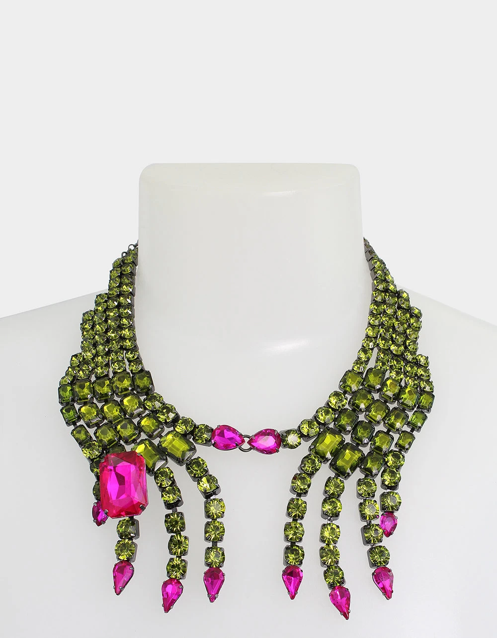 RICH WITCH HANDS BIB NECKLACE GREEN 6 RICH WITCH HANDS BIB NECKLACE GREEN - Image 4