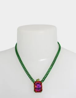 RICH WITCH PUMPKIN NECKLACE GREEN -Betsey Johnson 452767GRN300 3