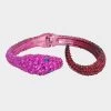 MIDNIGHT GARDEN SNAKE HINGE BRACELET FUCHSIA -Betsey Johnson 452819PNK651