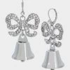 PRENUP BELL EARRINGS CRYSTAL -Betsey Johnson 461919RDM111