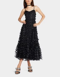 BETSEYS BUTTERFLY MAXI DRESS BLACK -Betsey Johnson BETSEY JOHNSON APPAREL JN308015 BLACK 04