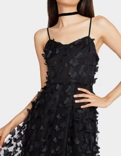 BETSEYS BUTTERFLY MAXI DRESS BLACK -Betsey Johnson BETSEY JOHNSON APPAREL JN308015 BLACK 05