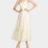 BETSEYS BUTTERFLY MAXI DRESS CREAM -Betsey Johnson BETSEY JOHNSON APPAREL JN308015 CREAM 03