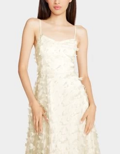 BETSEYS BUTTERFLY MAXI DRESS CREAM 11 BETSEYS BUTTERFLY MAXI DRESS CREAM -Betsey Johnson BETSEY JOHNSON APPAREL JN308015 CREAM 04