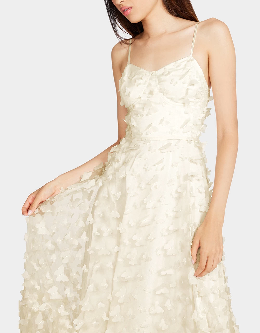 BETSEYS BUTTERFLY MAXI DRESS CREAM 4 BETSEYS BUTTERFLY MAXI DRESS CREAM - Image 2