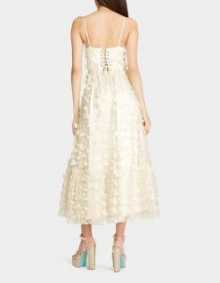 BETSEYS BUTTERFLY MAXI DRESS CREAM 12 BETSEYS BUTTERFLY MAXI DRESS CREAM -Betsey Johnson BETSEY JOHNSON APPAREL JN308015 CREAM 06