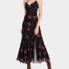 ADDISON MIDI DRESS ORCHID PRINT BLACK 1 ADDISON MIDI DRESS ORCHID PRINT BLACK -Betsey Johnson BETSEY JOHNSON APPAREL JN308807 DIVINE IRIS 04