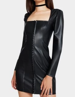 STACY MINI DRESS BLACK -Betsey Johnson BETSEY JOHNSON APPAREL JN308900 RAVEN BLACK 05