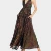 JAMES MAXI DRESS MULTI -Betsey Johnson BETSEY JOHNSON APPAREL JN308930 RAVEN BLACK 01