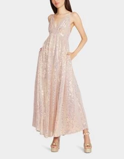 JAMES MAXI DRESS TAN -Betsey Johnson BETSEY JOHNSON APPAREL JN308931 NUDE BEACH 01