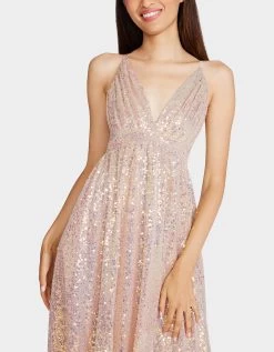 JAMES MAXI DRESS TAN -Betsey Johnson BETSEY JOHNSON APPAREL JN308931 NUDE BEACH 04