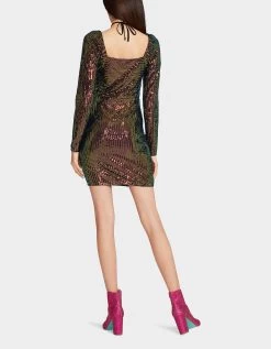 KASEY MINI DRESS MULTI -Betsey Johnson BETSEY JOHNSON APPAREL JN308932 RAVEN BLACK 04