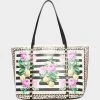 SEEING STRIPES TOTE BLACK/WHITE -Betsey Johnson BETSEY JOHNSON BJ33230N BLACK WHITE preview maxWidth 2000 maxHeight 2000