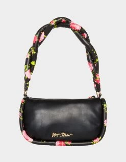 DON'T GET IT TWISTED SHOULDER BAG BLACK -Betsey Johnson BETSEY JOHNSON BJ34585N BLACK BACK