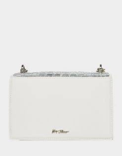 SHINE ON CONVERTIBLE FLAP BAG IVORY -Betsey Johnson BETSEY JOHNSON BJ34670N IVORY BACK