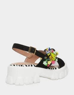 FRANKEE BLACK MULTI -Betsey Johnson BETSEY JOHNSON FRANKEE BLACK WHITE MULTI ALT1