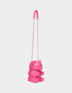 KITSCH BEAR NECESSITY CROSSBODY PINK 11 KITSCH BEAR NECESSITY CROSSBODY PINK -Betsey Johnson BETSEY JOHNSON HANDBAGS BJ34395F PINK BACK