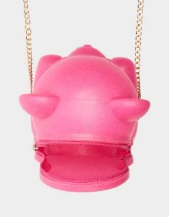 KITSCH BEAR NECESSITY CROSSBODY PINK 13 KITSCH BEAR NECESSITY CROSSBODY PINK -Betsey Johnson BETSEY JOHNSON HANDBAGS BJ34395F PINK INSIDE