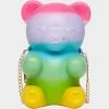 KITSCH BEAR NECESSITY CROSSBODY RAINBOW MULTI -Betsey Johnson BETSEY JOHNSON HANDBAGS BJ34395F RAINBOW