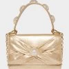 X MARKS THE SPOT TOP HANDLE BAG GOLD -Betsey Johnson BETSEY JOHNSON HANDBAGS BJ34455N GOLD