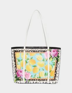 LEMON SQUEEZY TOTE MULTI -Betsey Johnson BETSEY JOHNSON HANDBAGS BJ34480N MULTI BACK