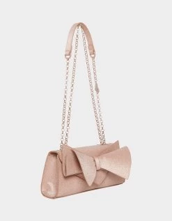 ANGULAR BOW CONVERTIBLE BAG CHAMPAGNE -Betsey Johnson BETSEY JOHNSON HANDBAGS BJ34540N CHAMPAGNE BACK