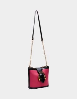 PRETTY KITTY BUCKET BAG PINK -Betsey Johnson BETSEY JOHNSON HANDBAGS BJ34710F PINK LIFESTYLE1