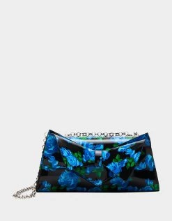 BOW FLAP CONVERTIBLE BAG BLUE MULTI