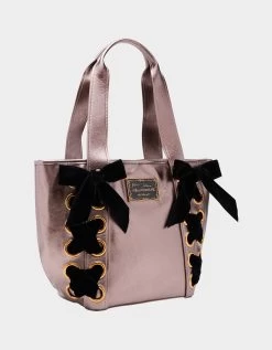 TIE ME UP TOTE BRONZE -Betsey Johnson BETSEY JOHNSON HANDBAGS BJ34745F BRONZE LIFESTYLE1