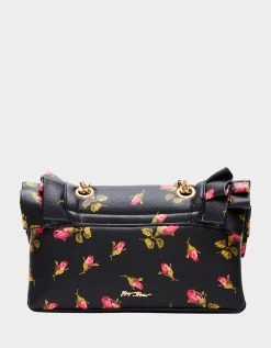 DITSY RUFFLE CONVERTIBLE BAG FLORAL 12 DITSY RUFFLE CONVERTIBLE BAG FLORAL -Betsey Johnson BETSEY JOHNSON HANDBAGS BJ34755F FLORAL BACK
