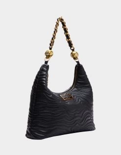 TWO HEADS HOBO BAG BLACK -Betsey Johnson BETSEY JOHNSON HANDBAGS BJ34760F BLACK LIFESTYLE1