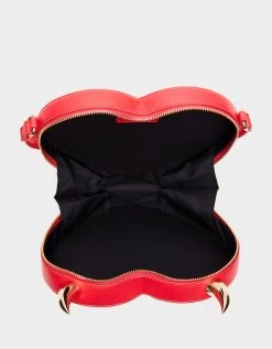 KITSCH DEVIL IN THE DETAILS CROSSBODY RED -Betsey Johnson BETSEY JOHNSON HANDBAGS BJ34815F RED INSIDE