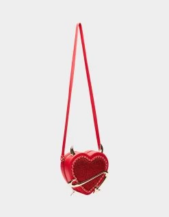 KITSCH DEVIL IN THE DETAILS CROSSBODY RED -Betsey Johnson BETSEY JOHNSON HANDBAGS BJ34815F RED LIFESTYLE1
