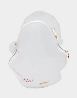 KITSCH ALL I WANT IS BOO CROSSBODY WHITE -Betsey Johnson BETSEY JOHNSON HANDBAGS BJ34820F WHITE BACK