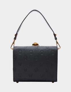 SKULLICIOUS BOX BAG BLACK -Betsey Johnson BETSEY JOHNSON HANDBAGS BJ34830M BLACK BACK