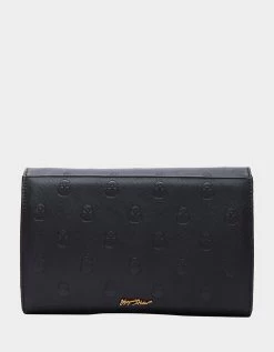 SKULLICIOUS WALLET WITH CHAIN BLACK -Betsey Johnson BETSEY JOHNSON HANDBAGS BJ34835M BLACK BACK