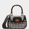 A REAL TART MINI FLAP CROSSBODY BLACK/WHITE