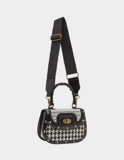 A REAL TART MINI FLAP CROSSBODY BLACK/WHITE -Betsey Johnson BETSEY JOHNSON HANDBAGS BJ34870F BLACK WHITE 01