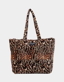 SPOTPUFF QUILTY TOTE LEOPARD -Betsey Johnson BETSEY JOHNSON HANDBAGS BJ34890F LEOPARD
