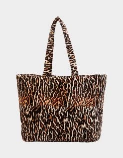 SPOTPUFF QUILTY TOTE LEOPARD -Betsey Johnson BETSEY JOHNSON HANDBAGS BJ34890F LEOPARD BACK