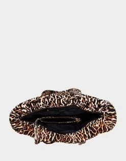 SPOTPUFF QUILTY TOTE LEOPARD -Betsey Johnson BETSEY JOHNSON HANDBAGS BJ34890F LEOPARD INSIDE