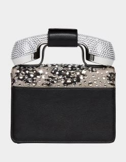 KITSCH LACE PHONE BAG BLACK -Betsey Johnson BETSEY JOHNSON HANDBAGS BJ34900F BLACK LACE LIFESTYLE