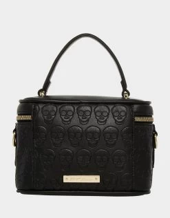 XO SKULL VANITY BLACK -Betsey Johnson BETSEY JOHNSON HANDBAGS XOBRIGIT BLACK BACK