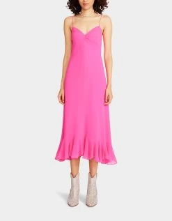 BIT OF BLING SLIP DRESS PINK -Betsey Johnson BETSEY JOHNSON JM108662 STARGAZER PINK 01