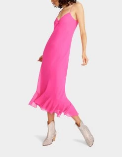 BIT OF BLING SLIP DRESS PINK -Betsey Johnson BETSEY JOHNSON JM108662 STARGAZER PINK 03